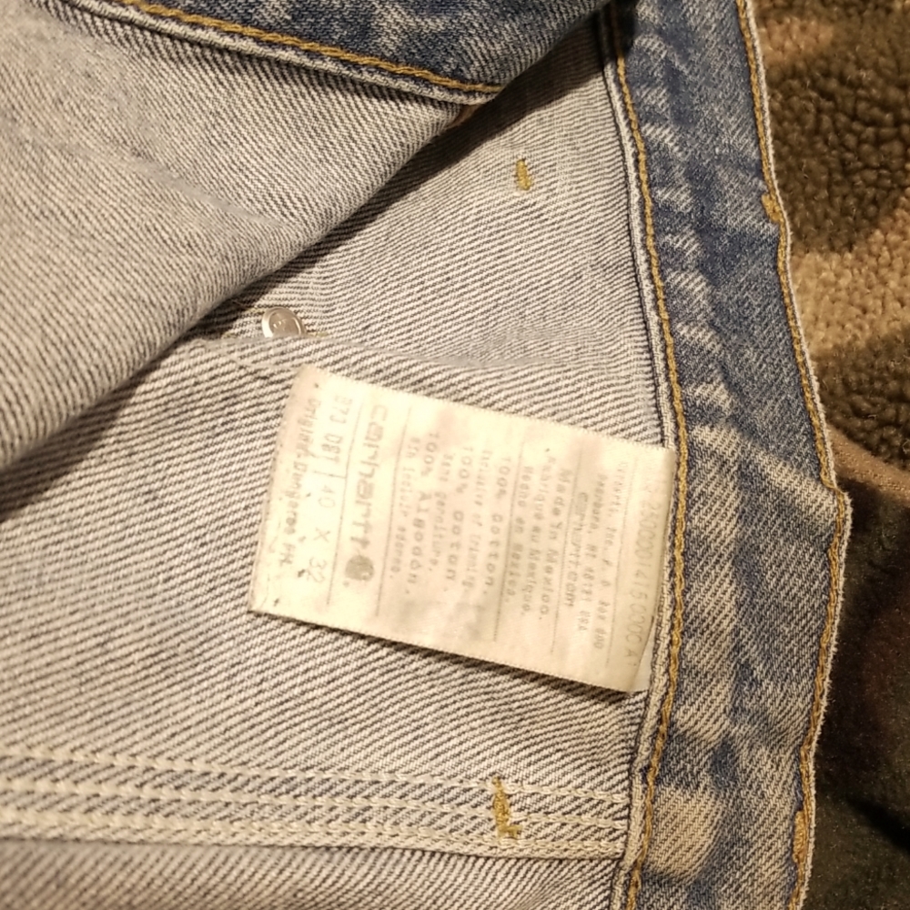 Carhart Vintage work blue Jeans Uninsulated 40x32